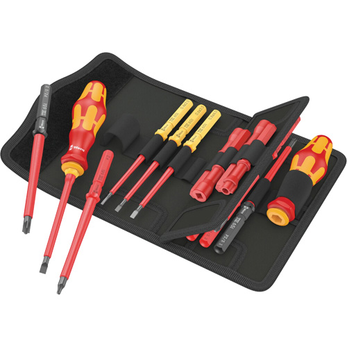 Insulated Screwdriver Set for Slotted Screws, 1000 V, 18 Pcs Equipment World