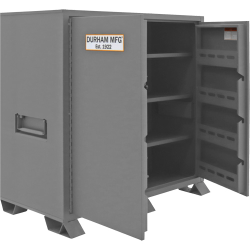 Jobsite Storage Cabinet, Steel, 59 Cubic Feet, Grey Equipment World