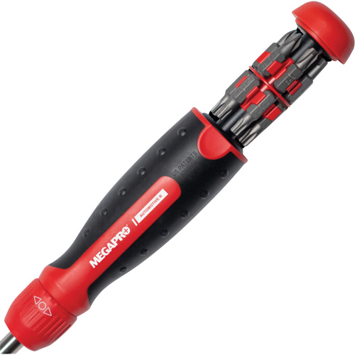 13-in-1 Automotive Ratcheting Multi-Bit Screwdriver, Cushion Grip Handle Equipment World