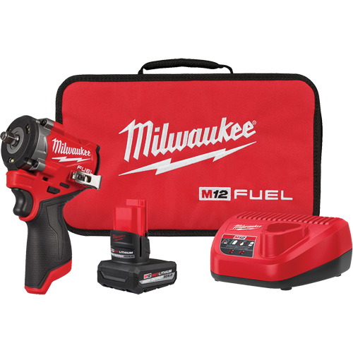 Fuel Stubby Impact Wrench Kit, 12 V, 3/8" Socket Equipment World