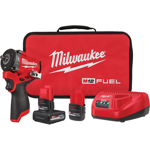Fuel Stubby Impact Wrench Kit, 12 V, 3/8" Socket Equipment World