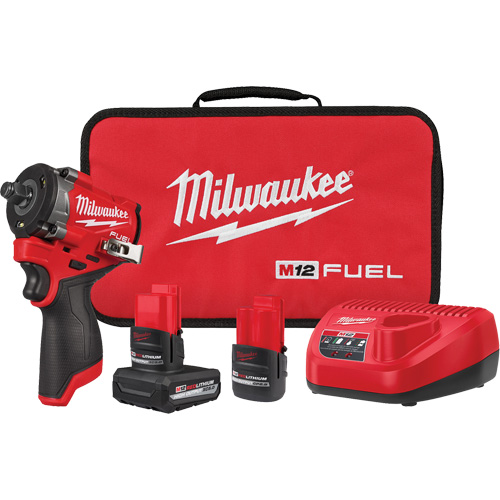 Fuel Stubby Impact Wrench Kit, 12 V, 1/2" Socket Equipment World