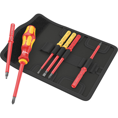 Kraftform Kompakt VDE 7 Imperial Bit-Holding Screwdriver & Blades, 1000 V, 6 Pcs Equipment World