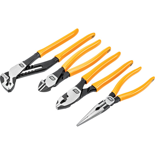 PITBULL Mixed Dual Material Plier Set, 4 Pieces Equipment World