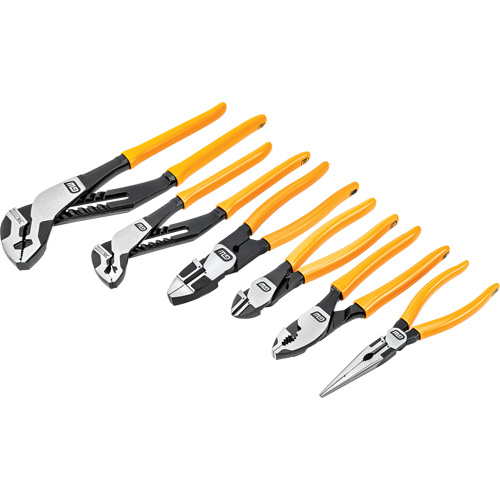 PITBULL Dipped Handle Mixed Plier Set, 6 Pieces Equipment World