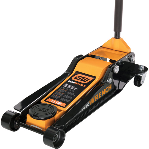 Low Profile Floor Jack, 3.5 Ton(s) Capacity, 3-3/4" Lowered, 21-3/4" Raised, Manual Hydraulic Equipment World