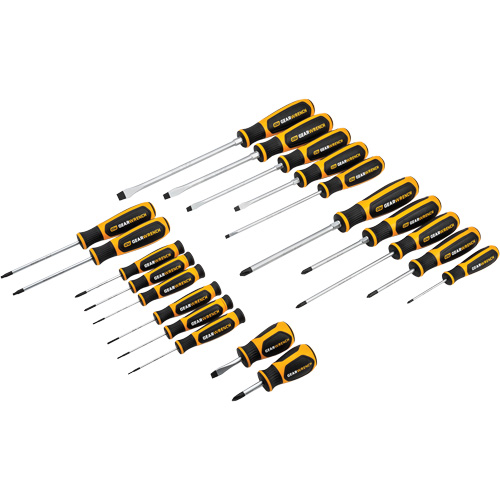 Phillips&reg;, Slotted, Torx&reg; Dual Material Screwdriver Set, 20 Pcs. Equipment World