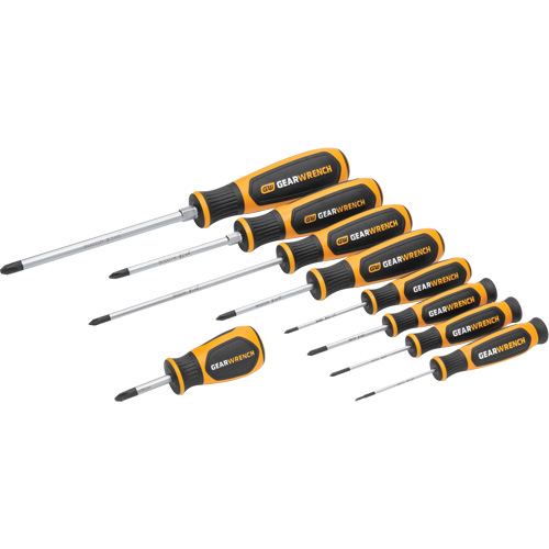 Phillips&reg; Dual Material Screwdriver Set in Foam Storage Tray, 9 Pcs. Equipment World