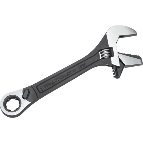 11-Piece Pass-Thru X6 Adjustable Wrench & Spline Socket Set, 13" L, 2-27/50" Max Width, Black Phosphate Equipment World