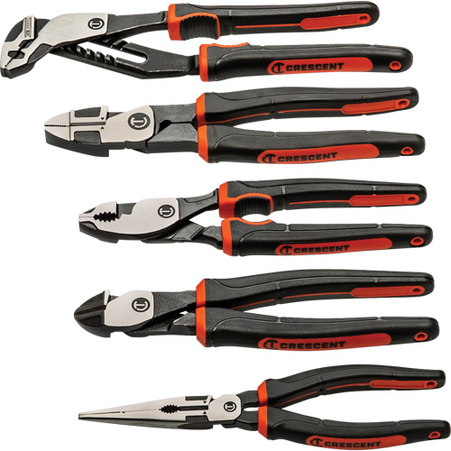Z2 Mixed Dual Material Plier Set, 5 Pieces Equipment World