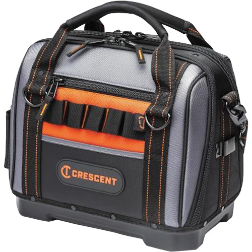 14" Tradesman Closed Top Tool Bag, Polyester, 32 Pockets, Black/Grey Equipment World