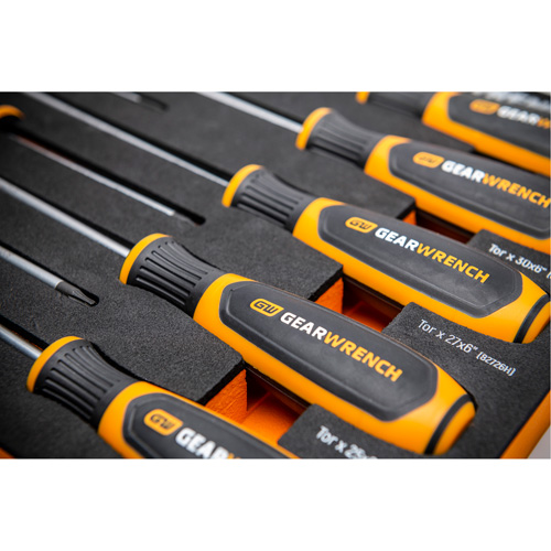 Torx&reg; Dual Material Screwdriver Set in Foam Storage Tray, 10 Pcs. Equipment World