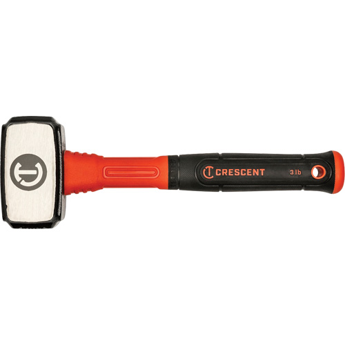 Drilling Hammer, 3 lbs., Fibreglass Handle, 4" L Equipment World