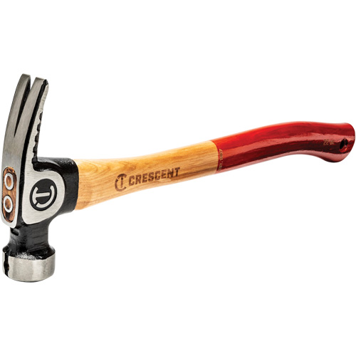 Milled-Face Framing Hammer, 22 oz., Wood Handle, 18" L Equipment World