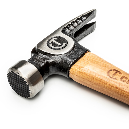 Milled-Face Framing Hammer, 22 oz., Wood Handle, 18" L Equipment World