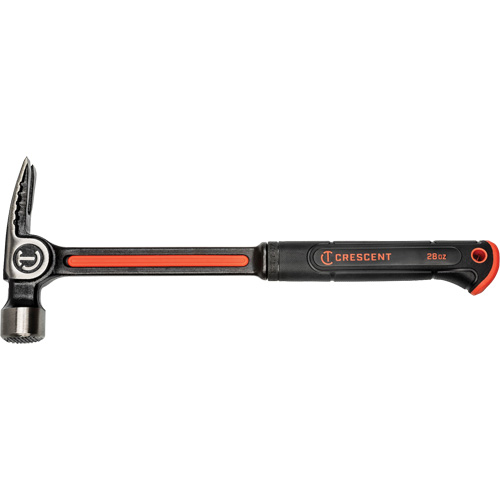 Milled-Face Framing Hammer, 28 oz., Solid Steel Handle, 16" L Equipment World