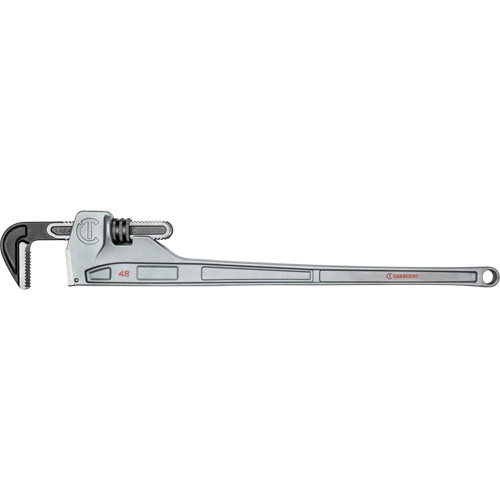 Pipe Wrench, 6" Jaw Capacity, 48" Long, Powder Coated Finish, Non-Ergonomic Handle Equipment World