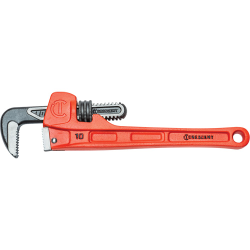 SLIM JAW Pipe Wrench, 1-9/10" Jaw Capacity, 10" Long, Powder Coated Finish, Non-Ergonomic Handle Equipment World