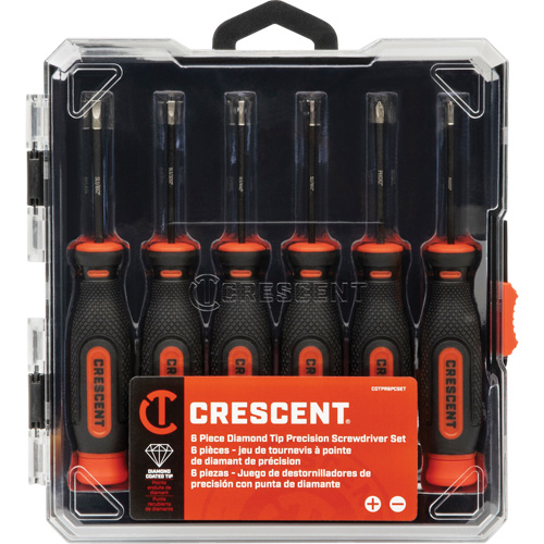 Diamond Tip Precision Screwdriver Set, 6 Equipment World