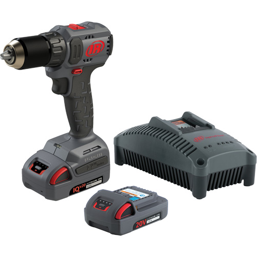 Cordless Compact Drill Driver Kit, Lithium-Ion, 20 V, 1/2" Chuck, 37 ft-lbs Torque Equipment World