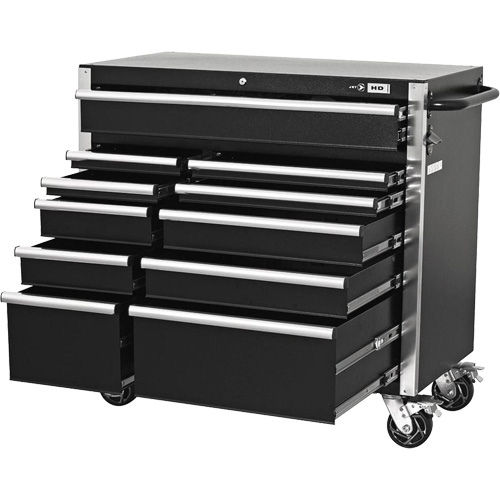 HDCC-4115 HD Series Toolbox Combo, 21-1/2" D x 44-1/5" W x 63-3/10" H, Black Equipment World