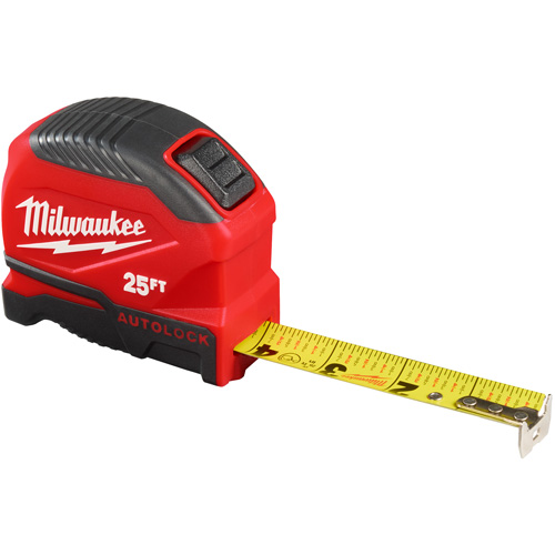 Auto-Lock Tape Measure, 1" x 25' Equipment World