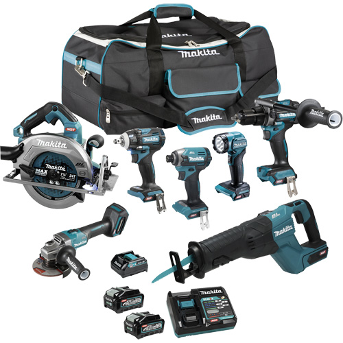 XGT Brushless 7-Tool Combo Kit, Lithium-Ion, 40 V Equipment World