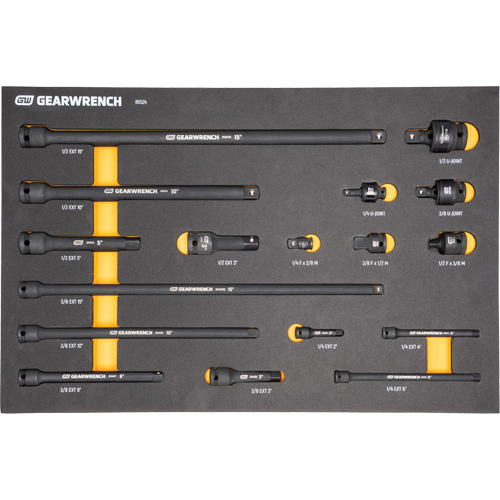 Mechanics Tool Set in Modular Foam Trays with Storage Unit, 247 Pieces Equipment World