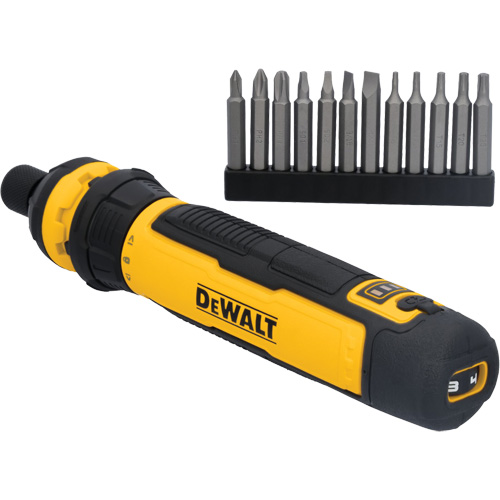 14-Piece Cordless Screwdriver Set with FLEXDRIVE Control, 4 V, 44 in-lbs/5 Nm Max. Torque Equipment World