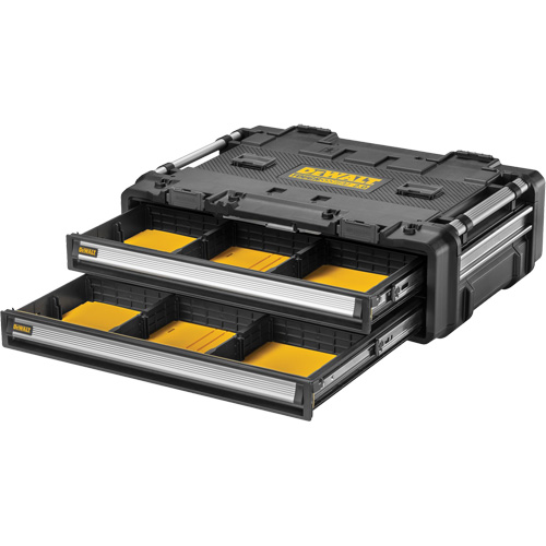 TOUGHSYSTEM&reg; 2.0 DXL 2 Drawers Unit, 30" x 21-13/20" x 10", Black/Yellow Equipment World