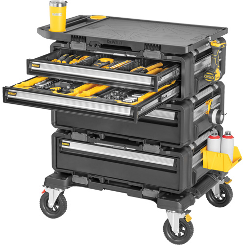 Poste de travail modulaire 5-en-1 TOUGHSYSTEM 2.0 DXL, 34" x 25-4/5" x 39", Noir/Jaune Equipment World