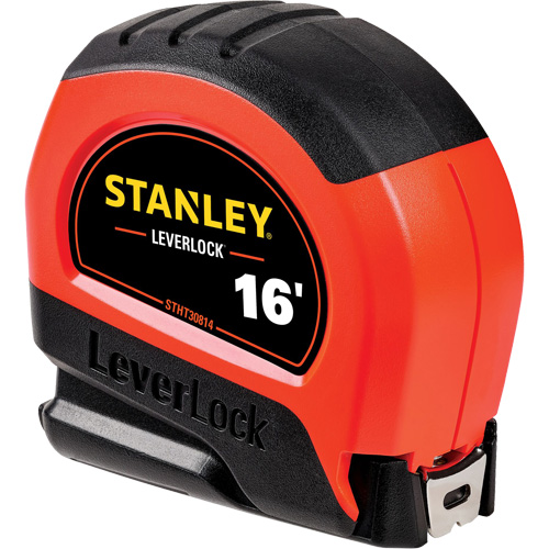 High-Visibility LEVERLOCK&reg; Tape Measure, 16', Imperial Graduations Equipment World