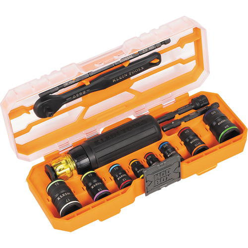 Flip-16 KNECT Ratcheting Impact Flip Socket Screwdriver Set, 13 Pcs Equipment World