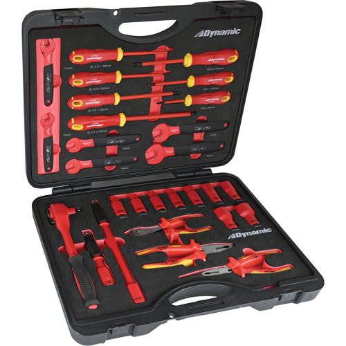 Insulated Tool Set, 1000 V, 28 Pcs Equipment World
