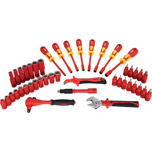 Insulated Socket & Tool Set, 44 Pcs Equipment World