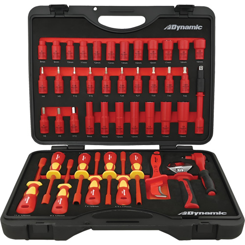Insulated Socket & Tool Set, 44 Pcs Equipment World