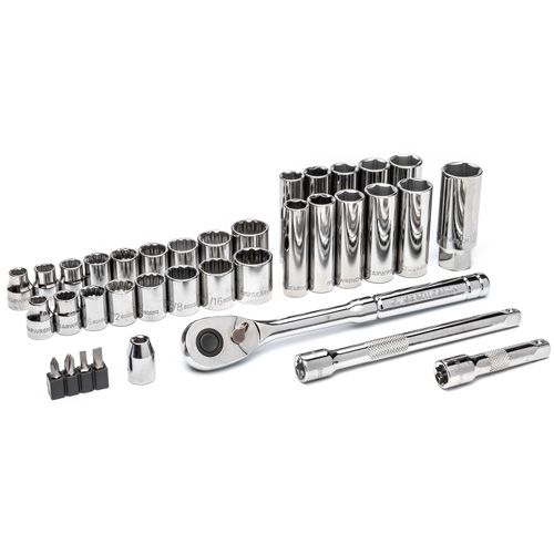 3/8” Drive 72-Tooth, 12-Point Drive Mechanics Tool Set Equipment World