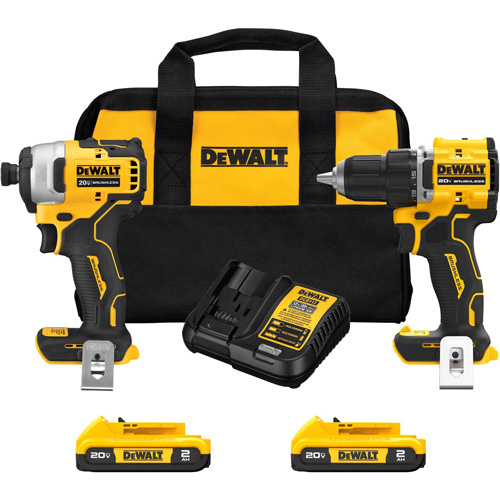 ATOMIC Brushless Compact Drill/Driver & Impact Driver Combo Kit, Lithium-Ion, 20 V Equipment World