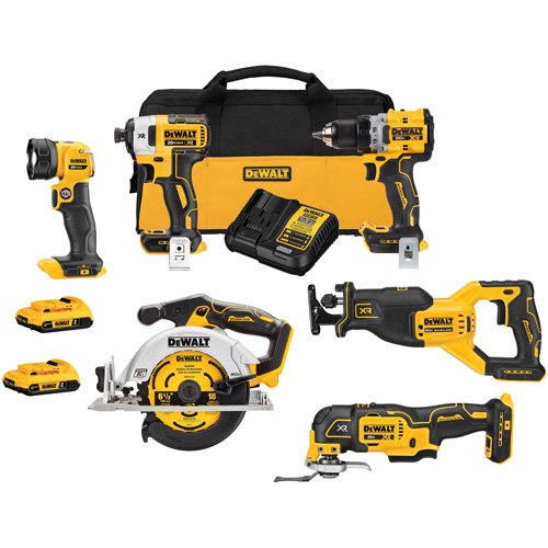XR&reg; Cordless Brushless 6-Tool Combo Kit , Lithium-Ion, 20 V Equipment World