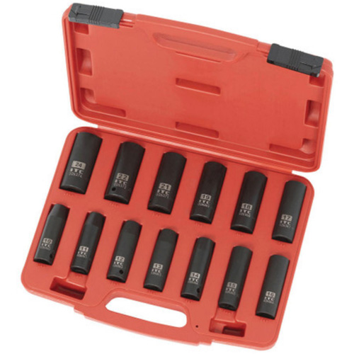 IPS-1312DM Metric Socket Set, 13 Pcs, Impact, 1/2" Drive Size, Deep Equipment World