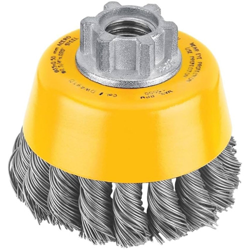 HP Carbon Knot Wire Cup Brush, 3" Dia. x 5/8"-11 Arbor Equipment World