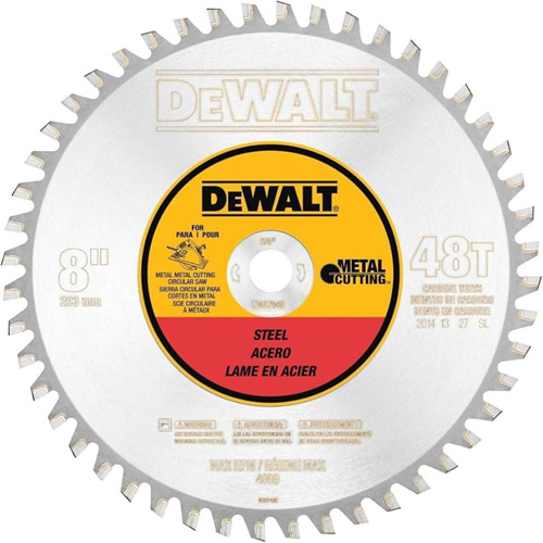 Ferrous Circular Saw Blade, 8", 40 Teeth, Metal Use Equipment World