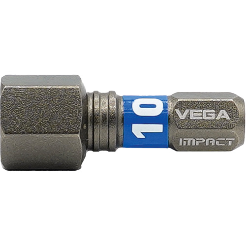 Impactech&reg; Insert Bit, Hex, 10 mm, 1/4" Drive Equipment World