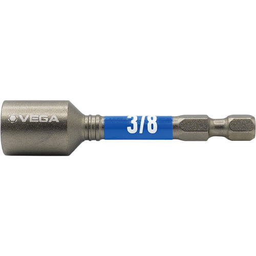 Impactech&reg; Nut Driver, 3/8" Tip, 1/4" Drive, 2-9/16" L, Magnetic Equipment World