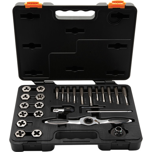 SAE Ratcheting Tap & Die Set, 27 Pieces Equipment World