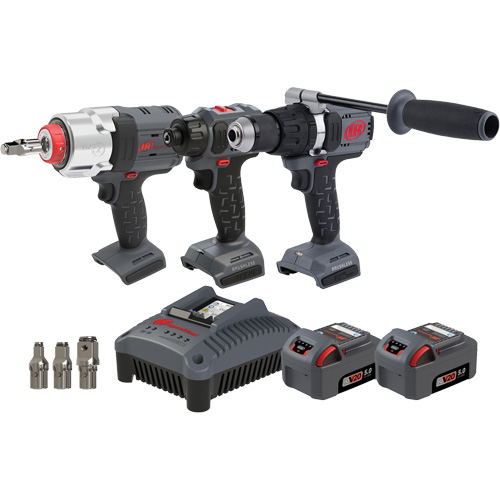 Screwdriver, Hammer Drill & Impact Driver Combo Tool Kit, Lithium-Ion, 20 V Equipment World