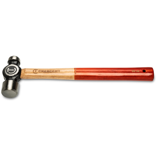Ball Pein Hammer, 32 oz. Head Weight, Polished Face, Wood Handle Equipment World