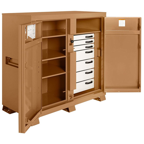 Armoire de chantier mod&egrave;le 112 avec cadenas, Acier, 54,9 pi³, Havane Equipment World