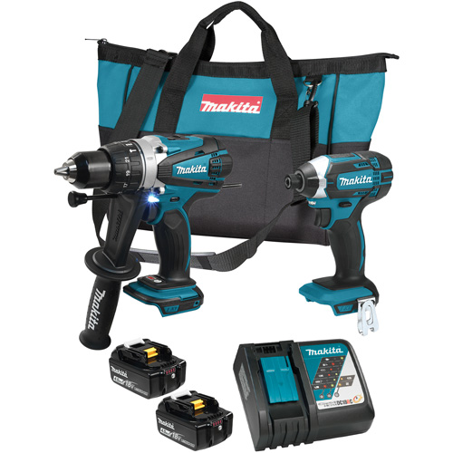 LXT Cordless Impact Driver & Hammer Drill/Driver Combo Kit, Lithium-Ion, 18 V Equipment World