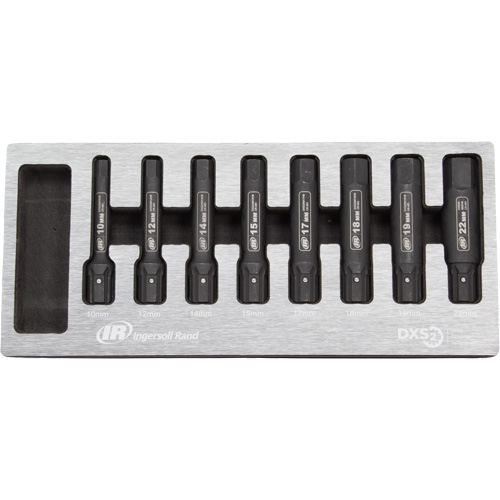 Metric Bit Impact Socket Set, Hex, 8 Pcs Equipment World